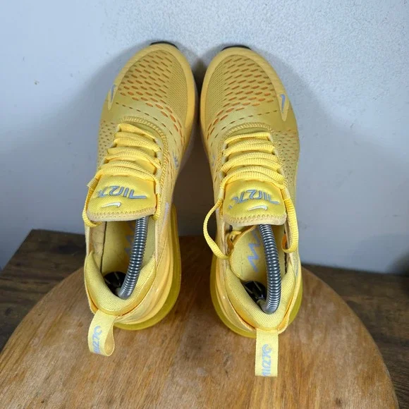Nike Air Max 270 Women Yellow Running Lifestyle Shoes Size 9 AH6789 701 - Picture 6 of 8